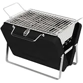 My Creative Hut Portable Barbeque Camping Grill &BBQ Utensils, Foldable Stainless Steel Charcoal Grill, Small Outdoor Travel BBQ, Compact Picnic Barbe