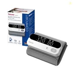 Beurer German Engineering BM 59 Wireless Upper Arm Blood Pressure Monitor I Tube-Free Armband, Bluetooth App ConnectivityI LED Risk IndicatorI Arrhyth
