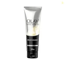Olay Total Effects Cleanser,with Salicylic Acid & Exfoliating Silica Beads,Throughly Cleanse & Exfoliate Skin for Glowing,Younger Looking Skin,Suitable for Normal,Dry,Oily & Combination Skin,100 gm