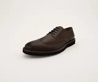 Symbol Premium Men's Smart Casual Derby Brown Leather Shoes_9 UK (SYP-M-FSH-DER-03)