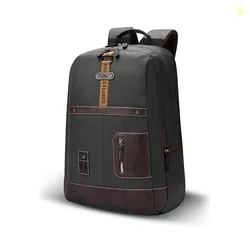 Gear Classic 6 18"/31L Antitheft Large Faux Leather Water Resistant Laptop backpack/Laptop backpack/Casual Backpack/Daypack/Travel Backpack/College Ba