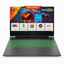 HP Victus 15 Smartchoice, Intel Core i5-14500HX, 6GB RTX 3050, 12GB DDR5(Upgradeable) 512GB SSD, FHD, 144Hz, 300nits,15.6''/39.6cm, Win11,Office24, Mica Silver, 2.3kg, fa2627/2624TX, RGB Gaming Laptop