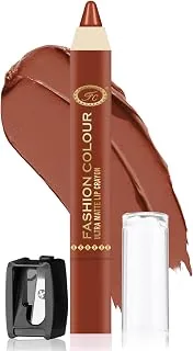 FASHION COLOUR Ultra Matte Lip Crayons With Free Sharpener | Smudge Proof And Waterproof | For Hydration And Moisturization | Long Lasting Lipwear wit