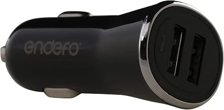 2.4A Dual USB for Car Charger, Tablets, Black