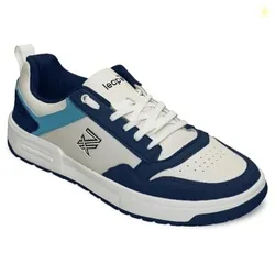 LEAP7X Black & Blue Sneakers for Men - Memory Foam Casual Wear