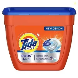Tide PODs 4in1 Matic Detergent, Pack of 32 Tide PODS - for Washing Machines only