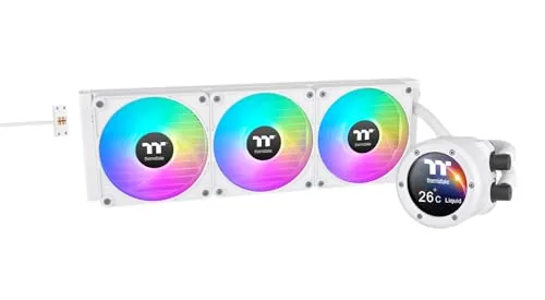 Thermaltake CL/TH360 V2 ULTRA EX-ARGB/2K RPM Syn WHT - 47.5cm Mid Tower Computer Case - Supports 420mm AIO Radiator, 13x 120mm Fans - Compatible with Desktop, Laptop