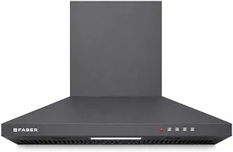 Faber SION 60 cm 900 m/hr Wall Mounted Kitchen Chimney | Baffle Filter | Push Button | LED Lights | 1 Year Comprehensive Warranty and 12 Years on Mot