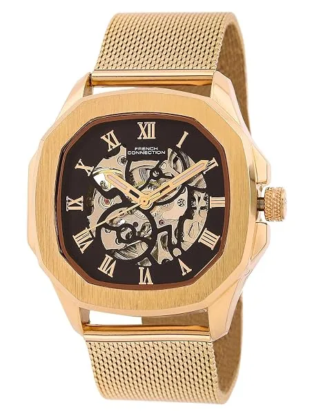 French Connection Automatic Black Dial Men's Watch-FCA05-5