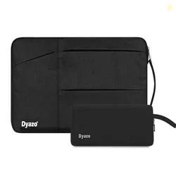 Dyazo 15-15.6 Inch Laptop Sleeve Case | Water Resistant Cover with Charger Pouch & Three Front Pockets | Compatible for Dell, HP, MacBook, Lenovo, Ace