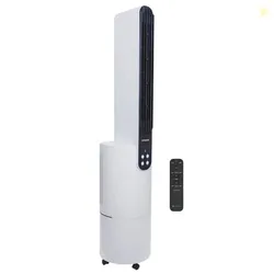 SINGER Cloudx Fan | Provides Cloud Infused Breeze | Quiet Mode Option | Powerful Airflow | Anti-Microbial Mesh Filter | Point Anywhere Remote | Portab