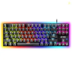 Ant Esports Scorpion MK20 Wired 75% Mechanical Gaming Keyboard, 87 Keys Compact TKL Wired Linear Red Switches Detachable USB RGB Backlight Keyboard An