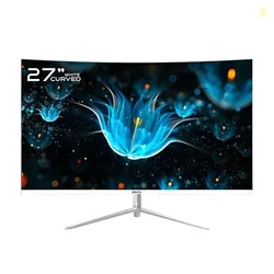 GEONIX Neon 27" LED Curved Monitor 68.58 CM,75Hz Refresh Rate,4000:1 Contrast Ratio,Max Res 1920X1080,8ms Response Time, 16.7M(8Bit) Display Color wit