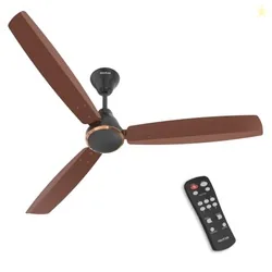Wizzy Vibe 1200mm 5-Star BLDC Ceiling fan for Home with Remote| Energy Saving | High Air Delivery | 3+1 yr Warranty [Earth Brown]