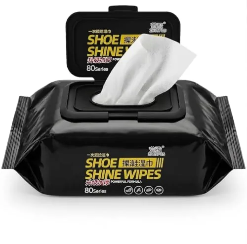 Shoe Cleaning Wipes (80 PCS) – Instant Sneaker Cleaner Wipes for Shoes, White Shoes, Sports Shoes & Leather Footwear, Portable Stain Remover, Quick Cleaning Wet Wipes for Travel & Daily Use