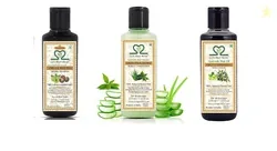 S2M Herbal Ayurvedic Hair Care Kit - Amla Reetha Shampoo + Amla Bhringraj Hair oil + Green Tea & Aloevera Conditioner 210 ml each
