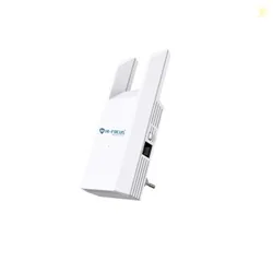 HI-Focus 300 Mbps Wi-Fi Range Extender (2.4 GHz) | Dual-Antenna Wireless Booster + Ethernet Port | Plug-and-Play Wi-Fi Repeater for Home & Office Cove