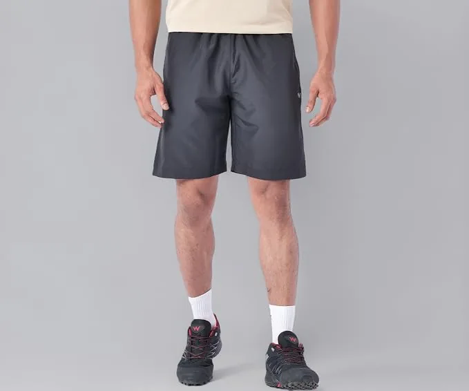 Wildcraft Mens Solid Regular Fit Shorts| Mid Waist with Adjustable Drawcord