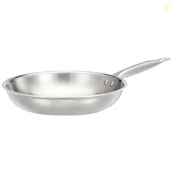 Triply Frying Pan | Induction and Gas Stove Compatible | Three-Layer Durable Construction | Uniform Heating | 43.4 x 25.7 x 7.7 cm | Medium | Dia: 24