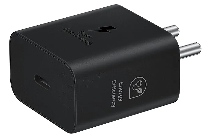 Samsung Original 25W USB Type-C Travel Adaptor Without Cable for Google Pixel, Xiaomi, Motorola, iPhone, Samsung Galaxy Tab S/A Series, Galaxy S10/M54