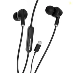 Blaupunkt Newly Launched EM10N Type-C Wired Earphones (2025) with Mic I 14.3mm Hi-Fi Drivers I 45 in-Ear Fit I Durable 5 Core Copper Cable I Lock-Fit