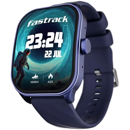 Fastrack Limitless FS2 Pro 1.96" AMOLED Smart Watch with BT Calling, AI Voice Assistant, 100+ Sports Modes, 5-Day Battery, Fast Charge, Health Trackin