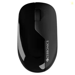 ZEBRONICS Freego 10 Wireless Mouse, 2.4GHz, 1200 DPI, 3 Buttons | High Precision, Dual-Hand Design, Dual-Tone Finish, Power Saving Mode, Nano Receiver