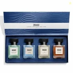 Luxury Perfume Gift Set for Men 80ml (20ml x 4) |4 Unique EDP Fragrances| Long Lasting |Travel Size Perfume Combo|Birthday, Anniversary, Wedding Gift|