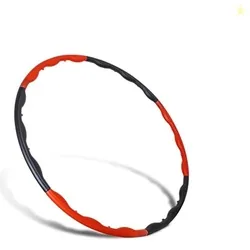 Amazon Brand - Symactive Hula Hoop for Kids & Adults Dance/Fitness | Interlockable Hula Hoop for Women (Black/Red)