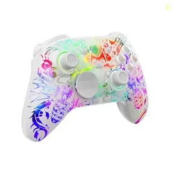 Cosmic Byte Lumora Tri-Mode Wireless Controller with Hall Effect Joysticks/Triggers, Mechanical Buttons, 1000Hz Polling, 6-Axis Gyro, RGB-Reveal Desig