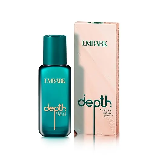 EMBARK Depth Thrive Long Lasting Perfume for Women | 20ml Eau De Parfum | Floral Woody Premium Fragrance | Gift for Women