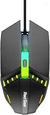 Redgear A-10 Wired Gaming Mouse with RGB LED, Lightweight and Durable Design, DPI Upto 2400, Compatible with Windows.