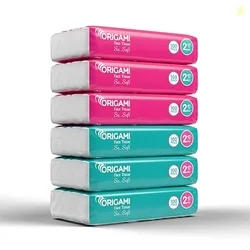 Origami Online Facial Tissues | Soft Pack | Pack of 6 | 100 Pulls Each Origami Online Facial Tissues | Soft Pack | Pack of 6 | 100 Pulls Each