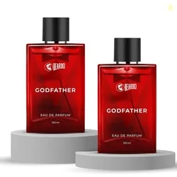 BEARDO Godfather Eau De Parfum | Aromatic, Spicy Perfume For Men Long Lasting | Date Night Fragrance, Body Spray For Men, 100Mlx2 | Gift for men | Gif