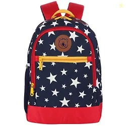 Gear Eco Red Star Kids 15" 13 Ltrs Navy Blue School Backpack (BKPECORDB1505)