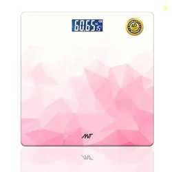 ANT Flora Ruby Digital Personal Weighing Scale for Body Weight, 180kg Capacity, High Precision Strain Sensor, LCD Backlit Display, 5mm Tempered Glass,