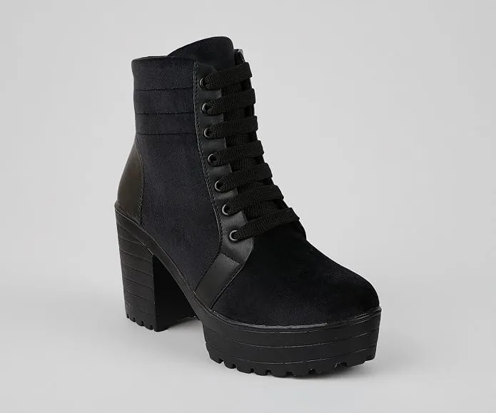 Shoetopia Women's Block Heel Boots