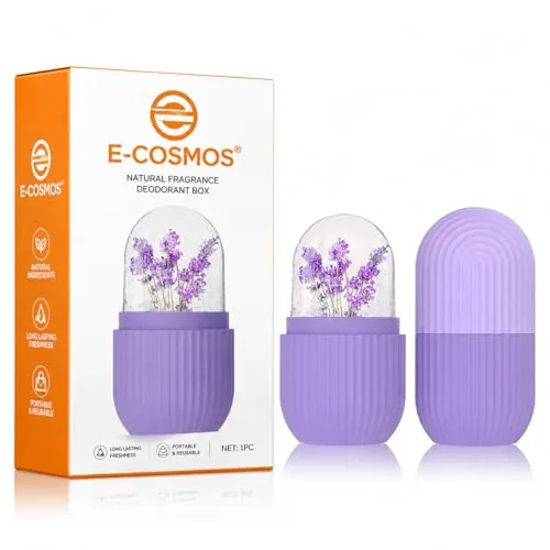 E-COSMOS Ice Face Roller Silicone Facial Cube for Eyes Neck Massage Remove Dark Circle Pore Shrink Face Beauty Skin Care Ice Mould Kitchen Tools (Multicolor)