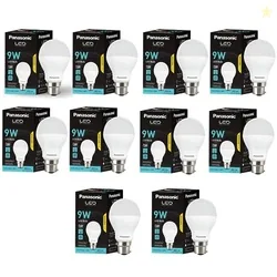 Panasonic Dura Saver 9W Bulb, B22 LED Bulb Base For Home & Office, 1 Year Warranty, Energy Efficiet, 6500K Cool Daylight (Pack of 10) Panasonic Dura S
