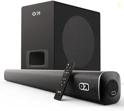 GOBOULT X120 2.1 Channel Bluetooth Soundbar with BoomX Subwoofer, 120-Watt Output Surround Sound, EQ Modes, Remote Accessibility, USB/HDMI/AUX & Optic