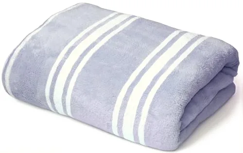 Cortina Stripe Printed Towels for Bath (70 x 140 cm) 380 GSM Microfiber, Ultra Soft, Highly Absorbent & Quick Dry for Gym, Beach & Bathroom Towels for