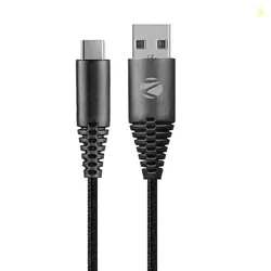 Zebronics Type-C Fast Charging Cable, Upto 480 Mbps, 36W Rapid Charge, 3A Output, Charge & Sync Data Cable, 1 Meter Length, Tangle-Free Durable Design (CU300T)