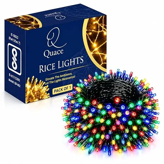 Quace 72 Feet Multicolor LED Fairy String Lights, Flexible Wire, Decorative Lights for Home, Diwali, Christmas, Wedding, Party, Balcony & Outdoor Deco