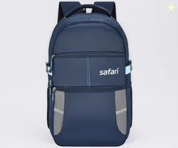 Safari Omega Spacious/Large 5 Compartment Laptop Backpack With Raincover, College Bag, Travel Bag For Unisex, Navy Blue, 30 Litre