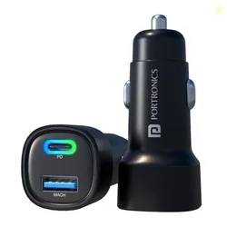 Car Power 30 Dual Output Fast Car Charger with 30W Type-C PD & 30W USB, LED Indicator, Charging Adapter Compatible with Cars for iPhone & Android Smar