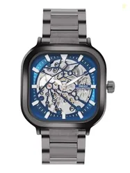 French Connection Blue Skeleton Dial Automatic Watch for Men - FCA27GNM
