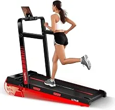 Lifelong Walking Pad Treadmill | 4 HP Motor | Foldable Handle | LED Display & Remote Control | 2-Level Manual Incline | Anti-Slip Belt | Compact Under