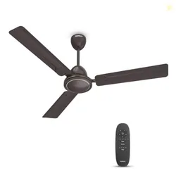 Havells 1200mm Ambrose DX BLDC Motor Ceiling Fan for Home | Remote Controlled, High Air Delivery Fan | 5 Star Rated, Upto 60% Energy Saving| Power: 380 RPM| 2 Year Warranty | (Pack of 1, Brown)