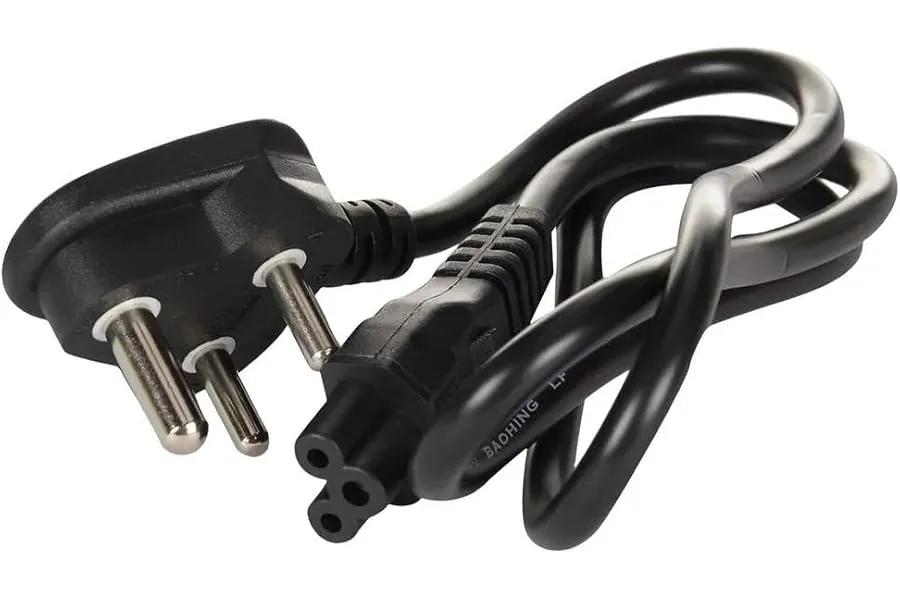 Dell JDCXX,K257C 1 Port 240V 3 Pin Power Chord for Laptops - Black