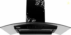 Glen ISPA 90 cm BL DZ 1200 m3 1200 CMH 90 cm Curved Glass 90 cm|Touch & Gesture Control| Autoclean| Filterless|Powerful Suction | Low Noise Auto Clean